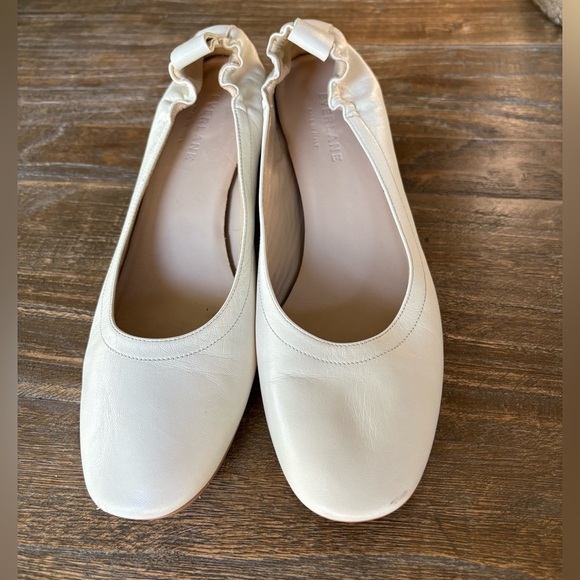 Everlane The Italian Leather Day Heel in Bone Stacked Womens Pumps Shoes - Picture 3 of 11